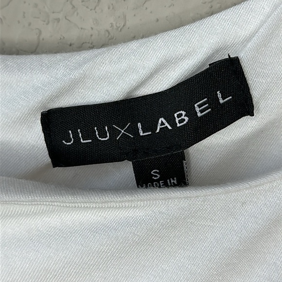 NWT JLUXLABEL Ivory One Shoulder Dress Size Small - Picture 7 of 13